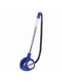 Ручка шариковая настольная BRAUBERG "Counter Pen", СИНЯЯ, пружинка, корпус синий, 0,5 мм, 143259