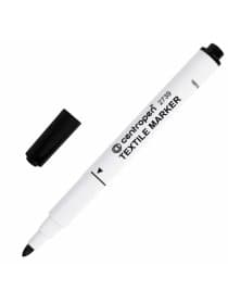 Маркер для ткани ЧЕРНЫЙ CENTROPEN "Textile Marker", круглый наконечник, 1,8 мм, 2739, 5 2739 9212