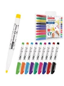Маркеры для ткани 10 ЦВЕТОВ, TEXTILE MARKER, несмываемые, круглый наконечник 1-3 мм, BRAUBERG, 152656
