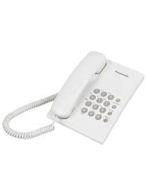 Телефон PANASONIC KX-TS2350RUW, белый, повторный набор, тональный / импульсный режим