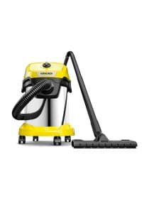 Пылесос хозяйственный KARCHER WD 3 S, мусоросборник 17 л, мощность 1000 Вт, желтый, 1.628-135.0