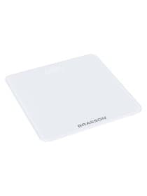 Весы напольные BRASSON (БРАССОН) FS-28С, 28x28 см, электронные, LED-дисплей, до 180 кг, стекло, белые, 458448