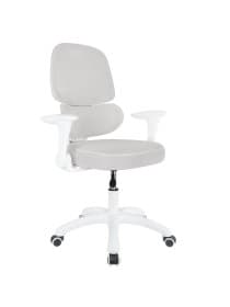 Кресло детское с поясничной поддержкой BRABIX KIDS "MG-225", сетка/ткань TW, серое, 533318