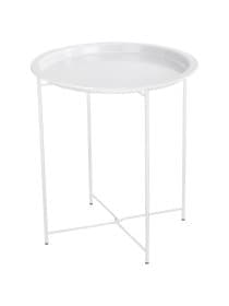 Столик-поднос BOOMHOUSE (БУМХАУС) CT-003 кофейный (ширина 47, высота 51 см), металл, белый, 641939