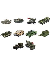 Машина металлическая коллекционная ВОЕННАЯ ТЕХНИКА ассорти, длина 12-15 см, инерционная, ТЕХНОПАРК