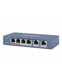 Коммутатор HUB Switch HIKVISION DS-3E0106P-E/M 4x10/100Mbps PoE,2x100Mbpc,PoE budget:35W Metal