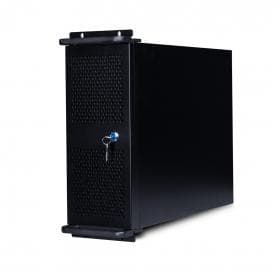 Компьютерный корпус с салазками Delux DLC-MU415, ATX, 19" 4U, 55*43*17,6 см, салазки DLA-419, Чёрный, Без Б/П, Заводская Сборка (Оригинал)