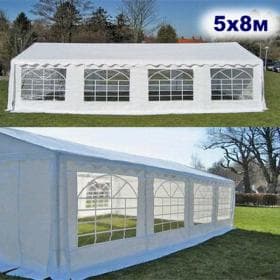 Садовый шатер-павильон 5х8 м AFM-1032W White (5х8)