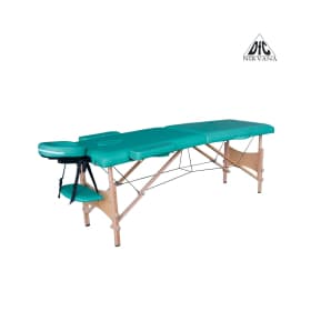 Массажный стол DFC NIRVANA, Optima, дерев. ножки, цвет зеленый (Green)