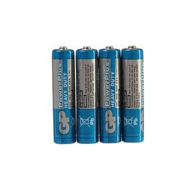Батарейка солевая GP PowerPlus Heavy Duty, AAA, R03-4S, 1.5 В, спайка, 4 шт.