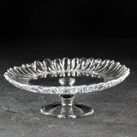 Блюдо на ножке стеклянное Aurora, d=20.5 см