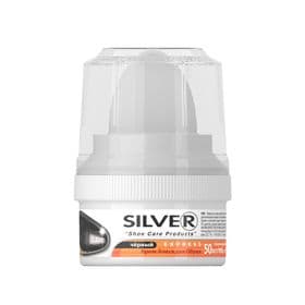 Крем-блеск SILVER для обуви чёрный, банка 50мл