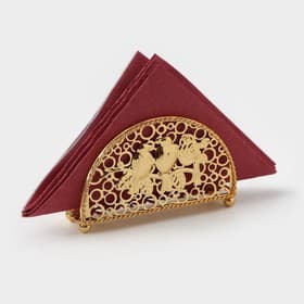 Салфетница декоративная «Птицы», 15×4×8.5 см, золотистая