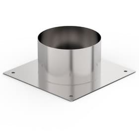 Потолочно проходной узел дымохода «УМК», d=120 мм, холодный, оцинкованная нержавеющая сталь, круглый