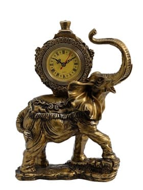 Часы настольные интерьерные каминные «Слон», 35×22×10 см