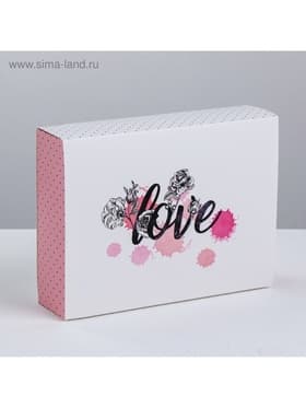 Коробка кондитерская, упаковка «Love», 20×15×5 см