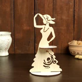 Салфетница «Дама в шляпе», 24x13x0,3 см