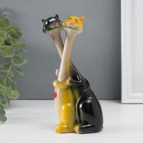 Фигурка полистоун обнимашки «Кошка с котом - танго», 17.3×7×4.2 см
