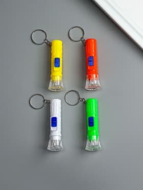 Брелок - фонарик для ключей, 1 LED, 2×6.5 см, МИКС