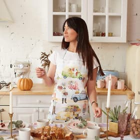 Фартук кухонный «Этель» Food market, 70×60 см, 100% хлопок, саржа 190 г/м²