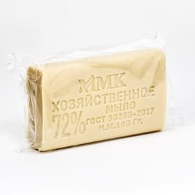 Мыло хозяйственное в прозрачной упаковке 72 % 100 г
