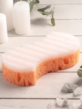 Губка для тела массажная «Наслаждение», 18×9.5×5 см, МИКС