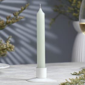 Ароматическая свеча столовая «Зеленый чай», 17×2 см, 40 г
