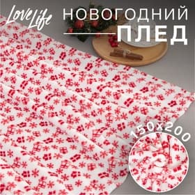 Плед LoveLife «Подарок» 150×200 см, велсофт, 280 г/м²