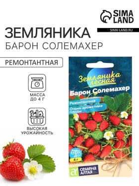 Семена Земляника «Барон Солемахер», ремонтантная, 0.03 г, «Семена Алтая»
