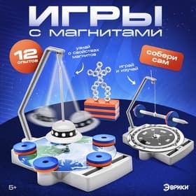 Набор для опытов «Игры с магнитами», 12 опытов и игр