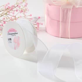 Лента капроновая «Волна», 50 мм, 10±1 м, белая