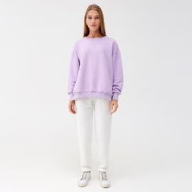 Костюм женский (свитшот, брюки) MINAKU: Casual Collection, сиреневый, размер 42