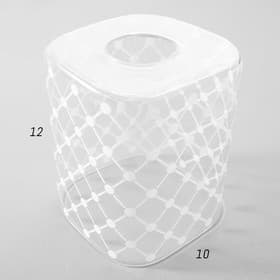 Плафон BayerLux E27, бело-прозрачный,10×10×12 см