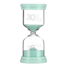 Песочные часы Happy time, на 30 минут, 12.5×4.5 см, бирюзовые