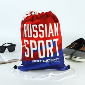 Мешок для обуви «Russian sport», триколор, 41×31 см