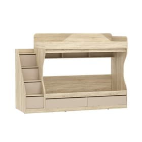 Кровать двухъярусная «Акварель», 2378×848×1691 мм, цвет капучино/дуб сонома