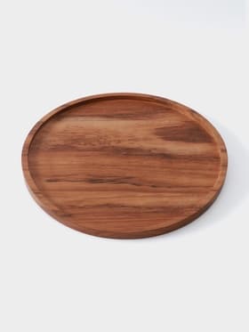 Блюдо, 30×30×2 см, тиковое дерево