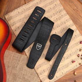 Ремень для гитары "Аллигатор" кожаный, 150 см