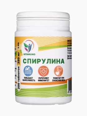 Спирулина Vitamuno, 200 таблеток по 250 мг