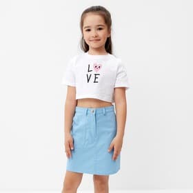 Юбка джинсовая KAFTAN, размер 30 (98-104 см), голубая