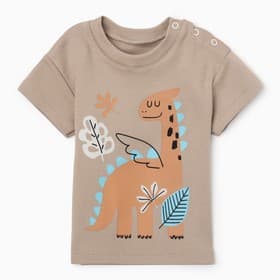 Футболка Крошка Я «Дракоша», рост 74-80 см, бежевый