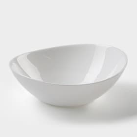 Салатник Avvir «Гайана», 350 мл, 15×14.5×5 см, стеклокерамика, белый