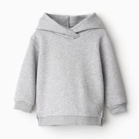 Худи для девочки, рост 92 см, серая меланж