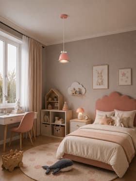 Светильник «Микки» Е27 40 Вт розовый белый 23×23×19-119 см BayerLux