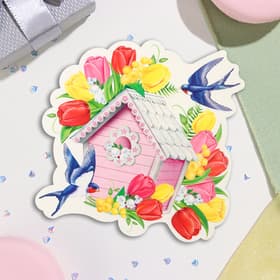 Украшение на скотче «Ласточки» 26×26 см