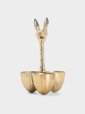 Менажница «Заяц», 14×14×24 см, алюминий