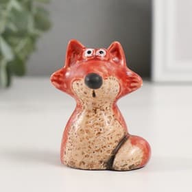 Фигурка керамика «Рыжая лисичка», 5.1×5.4×6.8 см