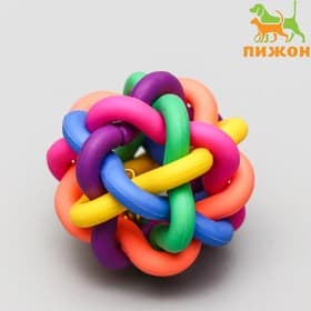Резиновая игрушка «Молекула», 4 см, с бубенчиком, цвет МИКС