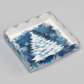 Коробка для печенья «Новогодняя Ёлочка», 15×15×3 см, Новый год