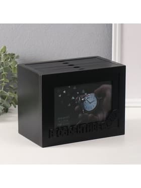 Фотоархив на 96 фото 10×15 см с фоторамкой 10×15 см «В объективе», чёрный 20×15×12 см